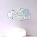 Handcrafted Hot Air Balloon &amp; Little Cloud 9 Cake Toppers – Perfect for Kids’ Birthday Cakes &amp; Party Decor