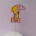 Handcrafted Krishna Cake Topper with Custom Name &amp; Age – Personalized Birthday Cake Decoration