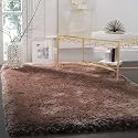 Handcrafted Microfiber Chiku Shaggy Carpet 9x9 Feet