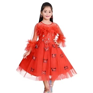 handcrafted pori ethnic party frock for