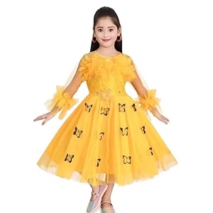 handcrafted pori ethnic party frock for