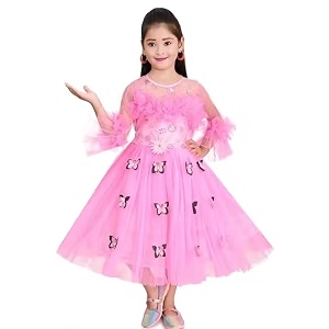 handcrafted pori ethnic party frock for