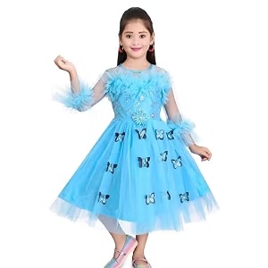 handcrafted pori ethnic party frock for