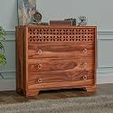 Handcrafted Sheesham Wood Dressers Chests of 4