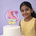 Handcrafted Skating Theme Cake Topper | Customised With Name | Roller Skating Birthday Cake Decoration | Personalized Kids Party Decor