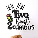 Handcrafted Two Fast Two Curious Cake Topper