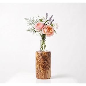 handcrafted wooden 25mm test tube planter vase  minimalist propagation station for tabletop amp home decor flower holder for home and office minimalist design