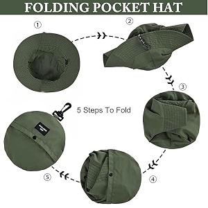 handcuffs caps for mens amp womens foldable bucket hat lightweight quick-drying waterproof outdoor sun protection hat with portable storage