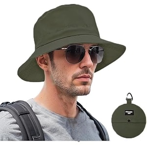 handcuffs caps for mens amp womens foldable bucket hat lightweight quick-drying waterproof outdoor sun protection hat with portable storage