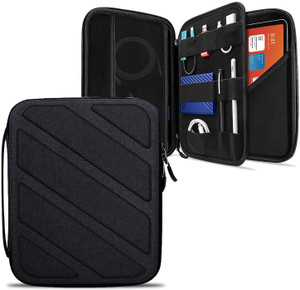 handcuffs portfolio case gadget organizer bag holder cable with tablet sleeve