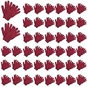 Handepo 100 Pair Winter Knit Gloves Bulk for Adults
