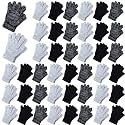 Handepo 100 Pair Winter Knit Gloves Bulk for Adults
