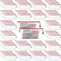 Handepo 100Pcs Mesh Pencil Pouch,White Pouch Red Zipper,A6