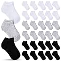 Handepo 50 Pairs Toddler Kids Ankle Socks Bulk