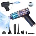 Handheld Car Vacuum Portable Cordless，12000PA High Power Mini Vacuum Cleaner and Air Duster, 4-in1 Hand Held Vacuum Cordless Rechargeable for Car, Home, Office, Pet