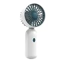 Handheld Fan, USB Portable Cooling Fan with 3-Speeds, Rechargeable Handheld, Foldable Desk and Hand, USB Wind Powerful Small For Travel, Silent and Lightweight for Kids and Adults