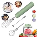 Handheld Frother,Coffee Stirrers Electric,Drink Frother Rechargeable Milk Frother, Handheld Milk Frother,Drink Mixer,Hand Mixer,Food Processor and Small Whisk,4-Speed,10Oz