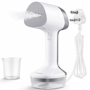 homebasic 1300w garment steamer for clothes  vertical steamer with ceramic soleplate  25 sec fast heat-up  250ml water tank  26gmin steam output  handheld clothes steamer