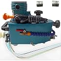 Handheld Glass Edger,850W Electric Glass Polishing Machine with 10 Diamond Wheels,8000RPM Speed for Plane/Curve Edges,Grinding1-3m/min,Includes Diamond Wheels,Compact & Powerful(Blue)