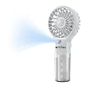 Artifax Handheld Mist Fan Rechargeable Portable Mini Spray Fan with 4 Speed Modes | USB Pocket Cooling Fan with Water Mist | Compact Battery Operated Personal Fan for Travel, Office &amp; Outdoor