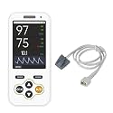 Handheld Pulse Oximeter with Continuous SpO2 Monitoring and Real-Time Alarm, Adjustable Alarm Threshold and Volume, Portable Oxygen Monitor for Sports and Wellness Use