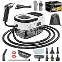 Handheld Steam Cleaner for Home, 2500W High Temperature Pressurized Machine, 1.6L Water Tank, Handle-controlled Steam Output, Portable Cleaning Steamer for Car, Bed Bugs, Furniture, Grout (White)
