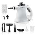 SakerPlus Handheld Steam Cleaner Pressurized Portable Steamer for Home Office Car With 9 Accessories &Safety Lock For Multi-Surface (5 Towel Sleeve)