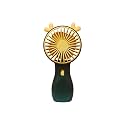 Handheld USB Charging Portable Desktop Mini Fan with Light - Stay Cool Anywhere | Ideal for Home, Office, Desktop Table, Outdoor (Green)