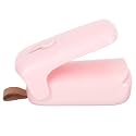 Mini Portable Heat Sealer for Snack Bags, Pink ABS Plastic Bag Sealing Tool