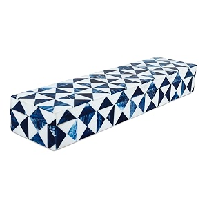 handicrafts home handmade marquet indigo decorative jewelry box organizer  keepsakes trinkets and home decor  antique coffee table storage memory box farmhouse style decor 10x25x15