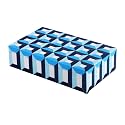 Handicrafts Home Blue Decorative Storage Box with Lid – Rectangular Coffee Table Storage Box, Modern Resin Inlay Wooden Box, Remote Holder, Desk Organizer, Decorative Keepsake Box-10x6x2.5