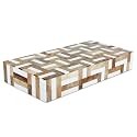 Handicrafts Home Handmade Marquet Chase Collection Decorative Jewelry Box Organizer – Keepsakes, Trinkets, and Home Decor – Antique Coffee Table Storage, Memory Box, Farmhouse Style Decor, 12x6x2