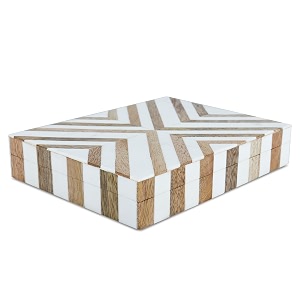 handicrafts home handmade marquet chevron collection decorative jewelry box organizer  keepsakes trinkets and home decor  antique coffee table storage memory box farmhouse style decor 6x8x15
