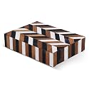Handicrafts Home Decorative Keepsake Box 8x5 – Small Organizer Box with Lid, Boho Decorative Storage, Retro Memory Box, Unique Coffee Table Decor, Jewelry or Trinket Box, Modern Shelf Decorative Box