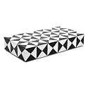 Handicrafts Home Black &amp; White Triangle Art Collection Storage Organizer Decorative Box Multipurpose Gift 12x6x2 inch