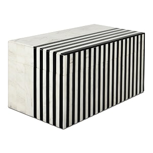handicrafts home large decorative storage box with lid  black white modern jewelry box keepsake storage box for coffee table bedroom shelf amp home decor  mono lead 10 x 5 x 5