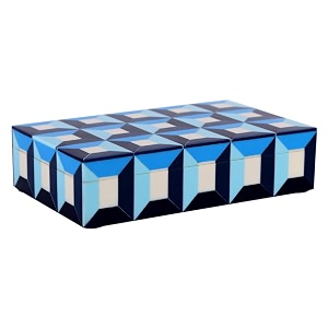 handicrafts home decorative box - handmade jewelry organizer box with lid - keepsake box for home decor jewelry accessories collectibles - modern wooden storage box - modern 8x5x2 inch