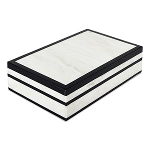 handicrafts home decorative box - handmade jewelry organizer box with lid - keepsake box for home decor jewelry accessories collectibles - modern wooden storage box - court 10x6x25 inch