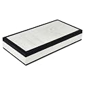 Handicrafts Home Large Decorative Storage Box with Lid – Black White Modern Storage Box, Remote Control Organizer for Coffee Table, Console &amp; Living Room Decor – Mono Court 12 x 6 x 2