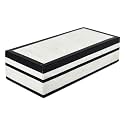 Handicrafts Home Decorative Box - Handmade Jewelry Organizer Box with Lid - Keepsake Box for Home Decor, Jewelry, Accessories, Collectibles - Modern Wooden Storage Box - Court, 10X4.5X2.5 inch