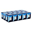 Handicrafts Home Decorative Box - Handmade Jewelry Organizer Box with Lid - Keepsake Box for Home Decor, Jewelry, Accessories, Collectibles - Modern Wooden Storage Box - Modern, 8X5X2 inch