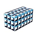 Handicrafts Home Blue Decorative Storage Box with Lid – Large Modern Storage Box, Geometric Resin Inlay Wooden Box, Memory Keepsake Box, Jewelry Organizer, Coastal Decor-10x5x5