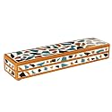 Handicrafts Home Handmade Mosaic Collection Decorative Jewelry Box Organizer – Keepsakes, Trinkets, and Home Decor – Antique Coffee Table Storage, Memory Box, Farmhouse Style Decor Gold, 10x2.5x1.5