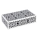 Handicrafts Home Decorative Box - Handmade Jewelry Organizer Box with Lid - Keepsake Box for Home Decor, Jewelry, Accessories, Collectibles - Modern Wooden Storage Box - Shiraz, 8X5X2 inch