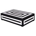 Handicrafts Home Handmade Concentric Collection Decorative Jewelry Box Organizer – Keepsakes, Trinkets, and Home Decor – Antique Coffee Table Storage, Memory Box, Farmhouse Style Decor, 10x6x2.5