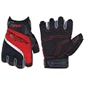 HANDLANDY Fingerless Work Gloves for Men, Half Finger Working Glove Grip Shock-Absorbing Breathable Uwrist TPR Anti-collision Gloves for Mens &amp; Women (L)