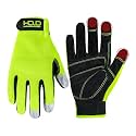 HANDLANDY Work Gloves for Men &amp; Women, Utility Mechanic Working Gloves Touch Screen, Flexible Breathable Gardening Gloves for Yard Maintenance (X-Large, 1 Pair)