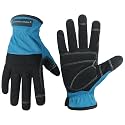 HANDLANDY Work Gloves for Men &amp; Women, Utility Mechanic Working Gloves Touch Screen, Flexible Gardening Gloves for Yard