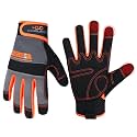 HANDLANDY Work Gloves for Men &amp; Women, Utility Mechanic Working Gloves Touch Screen, Flexible Gardening Gloves for Yard