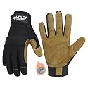 HANDLANDY Work Gloves for Men &amp; Women, Utility Mechanic Working Gloves Touch Screen, Flexible Gardening Gloves for Yard